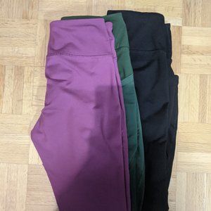 3 PAIRS OF OLD NAVY WORKOUT LEGGINGS